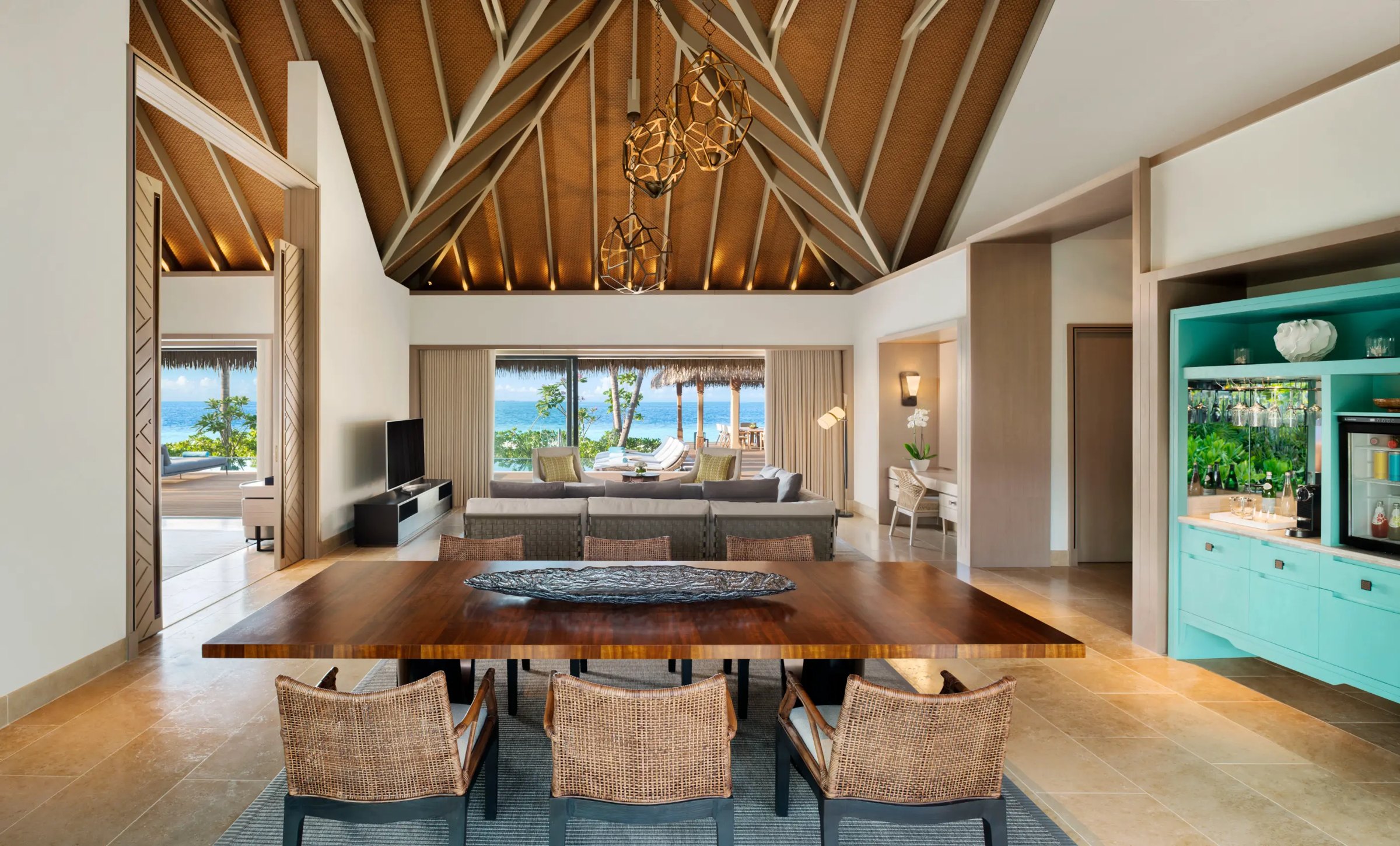 Two Bedroom Beach Villa with Pool at Waldorf Astoria Maldives Ithaafushi, view 1